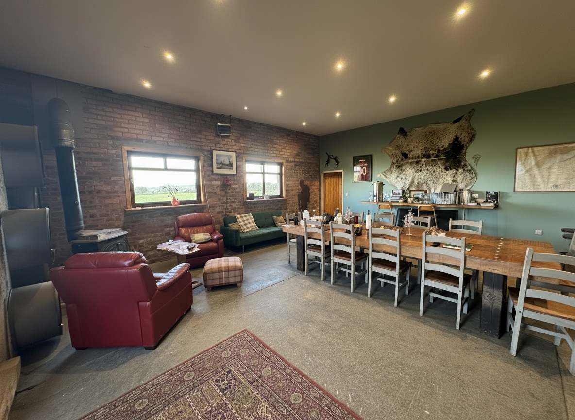 Shooting lodge interior